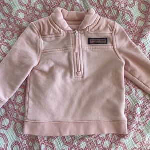 Baby Girls Vineyard Vines Quarter Zip Pullover